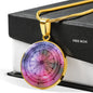 Intuitive Compass Sacred Geometry Round Necklace