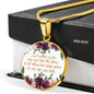 A Mother Is She Who Can Take The Place of All Others Round Necklace