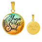 Yoga Heals The Soul Round Necklace