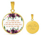 A Mother Is She Who Can Take The Place of All Others Round Necklace