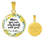 Mom, You Are My Heart And Soul Round Necklace