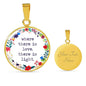 Where There Is Love, There Is Light Round Necklace
