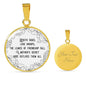 Youth Fades; Love Droops Round Necklace