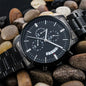 Customized Black Chronograph Watch Dad Watch, Boyfriend Watch, Son Watch, Dad Watch, Groomsmen Gift