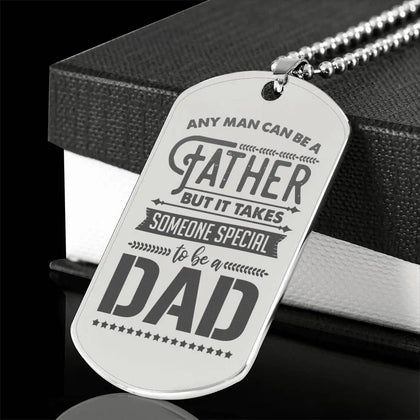 Engraved Dog Tag Stainless / No