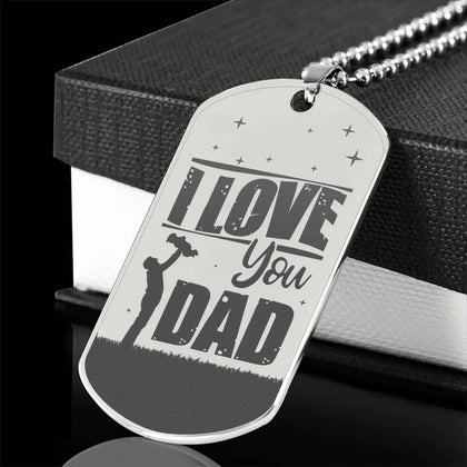 Engraved Dog Tag Stainless / No