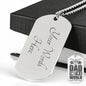 Best Dad In The World Engraved Steel Dog Tag