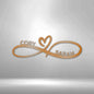 Infinity Sign Containing Names, Personalized Metal Infinity Sign, Infinity Metal Sign, Infinity Sign Name, Infinity Sign Metal newlywed gift