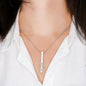 Engraved Vertical Bar Necklace