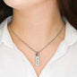 Personalized Birthstone Engraving, Customize Name Bar Necklace Custom Name Necklace Stainless Steel Pendant Women