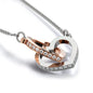 To My Daughter, Together Forever Interlocking Necklace
