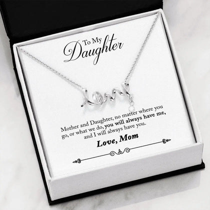 High Polished .316 Surgical Steel Scripted Love