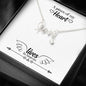 Scripted Love Necklace - A piece of my heart