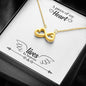 Infinity Hearts Necklace - A piece of my heart