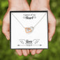 Interlocking Hearts Necklace - A piece of my heart