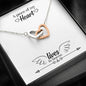 Interlocking Hearts Necklace - A piece of my heart