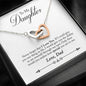 Interlocking Hearts Necklace - From Dad To Daughter 2