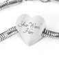 Do All Things With Love Luxury Steel Charm Bracelet