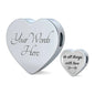 Do All Things With Love Luxury Steel Charm Bracelet