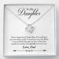 Love Knot Necklace - From Dad To Daughter 2