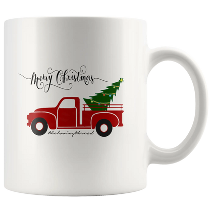 Christmas Truck White