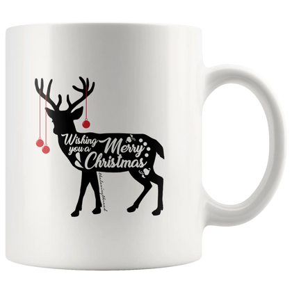 Reindeer Christmas White