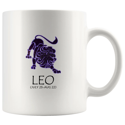 Leo Horoscope Mug White