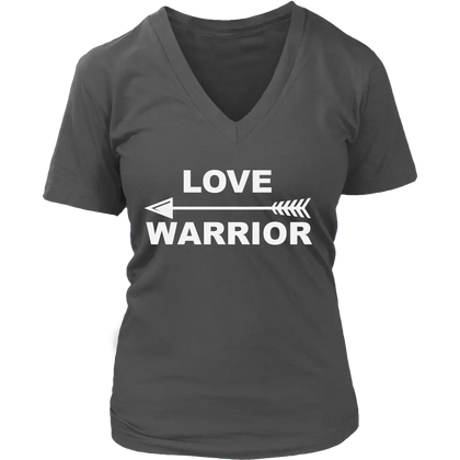 District Womens V-Neck / Charcoal / 2XL