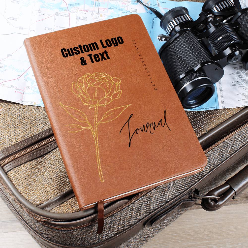 Customized Leather Journal, Personalized Leather Journal, Journal with Name & Logo, Personalized Notebook, Personalized Diary, Travel Size