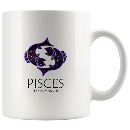 Pisces Horoscope Mug White
