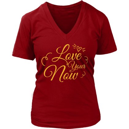District Womens V-Neck / Red / S