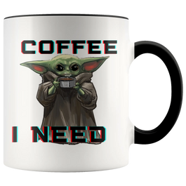 Star Wars Yoda Coffee I Need Mug Creative White Mug Best Gift for Your Friends-Star Wars Mug