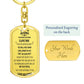 Custom To My Grandson Never Forget I Love You Love Grandma Dog Tags Keychain Anniversary Birthday Gift Special Gift