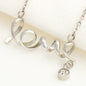 Love Statement Necklace - Cubic Zirconia [Card Style One]