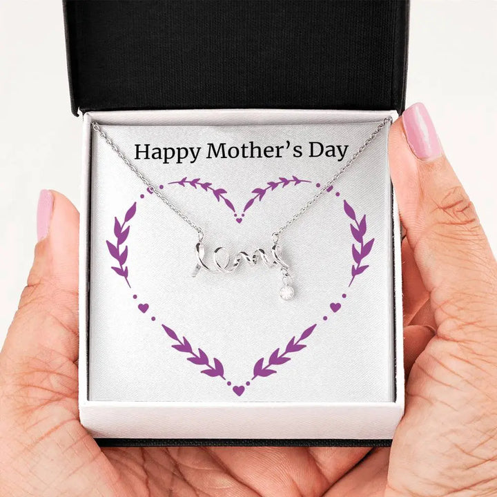 Love Statement Necklace - Cubic Zirconia [Card Style One]
