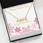 Love Statement Necklace - Cubic Zirconia [Card Style Three]