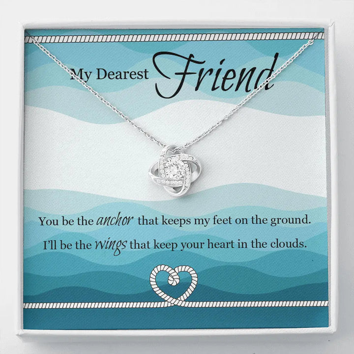 Love Knot Necklace - MyDearestFriend-HeartKnot