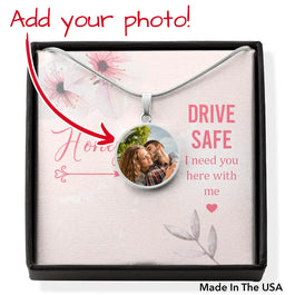 Personalized Boyfriend Gift Honey Gift Drive Safe Luxury Necklace Gift For Birthday Gift Idea I Need You Here With Me Luxury Necklace Gift For Husband