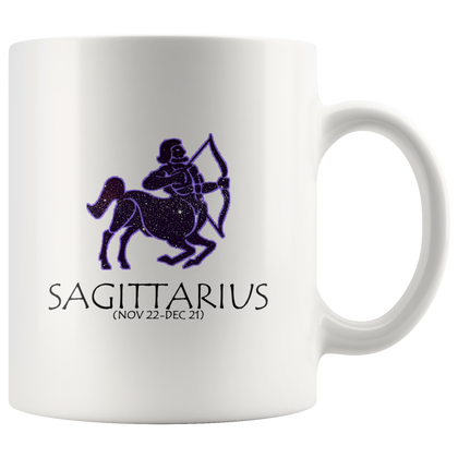 Sagittarius Horoscope Mug White