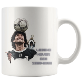 Legend Never Die Maradona - Gracias Maradona mug Coffee or Tea Cup Birthday or Christmas Gift