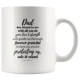 Dad How Blessed We Are Mug White