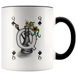 Poker Night Playing Card Mugs Set, queen of spades mug, Best Gift