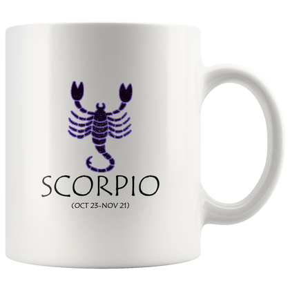Scorpio Horoscope Mug White