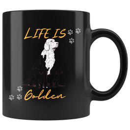 Life Is Golden Mug, Golden Retriever Mug, Golden Retriever Gift, Retriever Mom Gift, Retriever Dad Gift, Golden Retriever Owner